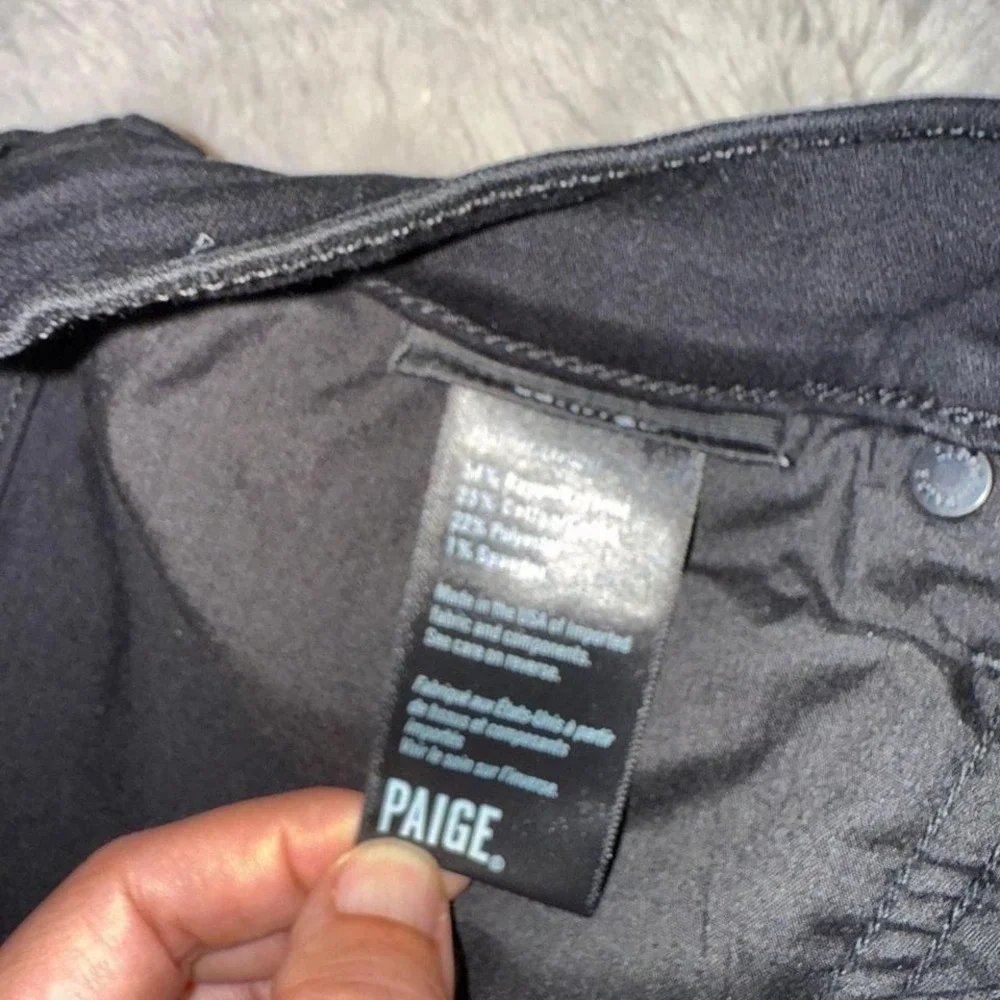 Paige Jeans Mens Size 31x29 Black Lennox Slim Fit Stretch Classic Preppy‎